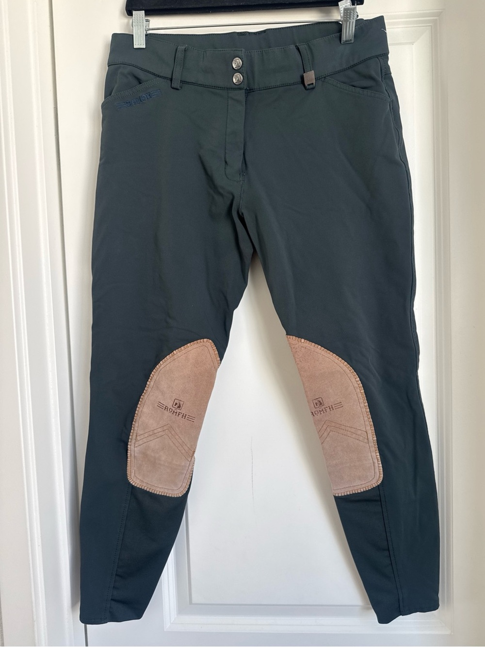 Romfh Sarafina Euro Seat Breeches Equestrian Dark Green Women's Size 30R